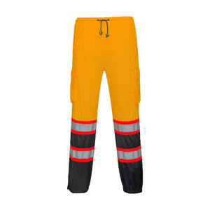 Camisetas de Seguridad Impermeables y Transpirables de Alta Visibilidad Personalizadas OEM para Hombre - Estilo Hip Hop de Corte Largo - Product Image 2