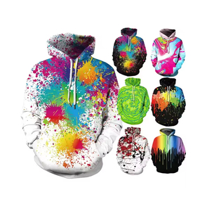 Sweat-shirt à capuche personnalisé pour homme avec logo frontal, impression par sublimation, coupe-vent, poche, tissu tricoté polyester/coton - Product Image 6