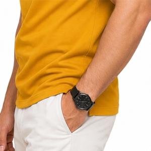 Polo con cremallera personalizado para hombre, premium, cómodo, transpirable, ligero, elástico, moderno, suave, informal, para hombre. - Product Image 6