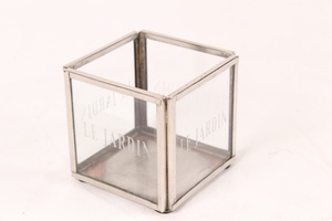 Artisan Design Etched <b>Glass</b> <b>Lantern</b> Votive Candle Holder Stainless Steel Home & Office Luxury Decor VO1017 - Product Image 3