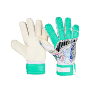 Guantes de Portero de Fútbol, de Cuero, Completos, Antideslizantes, Transpirables, con Correa de Muñeca Ajustable, Unisex, para Deportes - Product Image 1