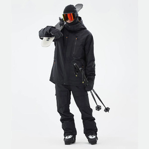 Traje de Esquí Personalizado Mon/tec 2025, Unisex, Ligero, con Calefacción, Negro, para Invierno, Cierre de Cremallera, Impermeable 10,000 mm, Chaqueta para Esquí al Aire Libre - Product Image 1