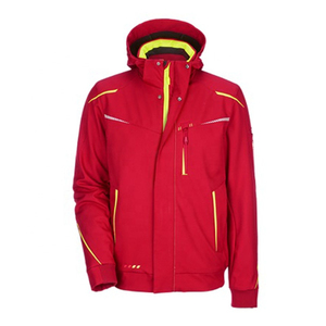 Venta al por mayor de fábrica para hombres, chaqueta Softshell de invierno con capucha, ropa de trabajo de algodón 100%, patrón de camisa, estilo, ropa de seguridad, Color personalizado - Product Image 3