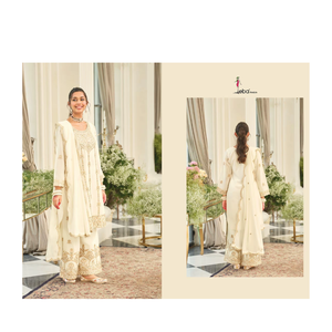 Conjunto de Kurta de Seda Chinon Bordada de Primera Calidad, Atuendo Tradicional Elegante, Perfecto para Bodas, Fiestas y Ocasiones Especiales - Product Image 1