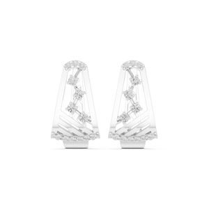 14K Yellow Gold Round Lab-Grown Diamond Earrings for Women Wedding Wear New Grown Diamond - Product Image 5