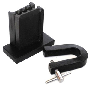 SUNOOLS/STIPL 205B-<b>C</b> Iron Ingot Mold Jewelry Making Tool with U-Shaped <b>Clamp</b> and Rectangular Base for DIY Craft Use - Product Image 5
