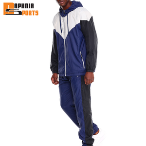 Ensemble de survêtement pour homme personnalisé, imperméable, respirant, à séchage rapide, coupe-vent, en polyester/nylon, style streetwear, pantalon de survêtement, veste zippée - Product Image 5