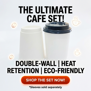 Vaso de Papel Desechable Aislado con Impresión Personalizada, Vaso de Café y Té de Doble Pared, Ecológico, Antiderrames, con Tapa, 4oz 6oz 9oz 10oz 12oz - Product Image 3