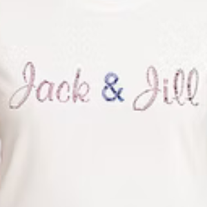 Camiseta Blanca para Mujer con Diseño de Letras Cursivas Brillantes, Ropa Casual para el Día a Día, Estilo Urbano, Cómoda y a la Moda - Product Image 2