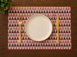 Geometric Tassel <b>Table</b> Runner Linen Bohemian Style Printed Home Decor - Product Image 3