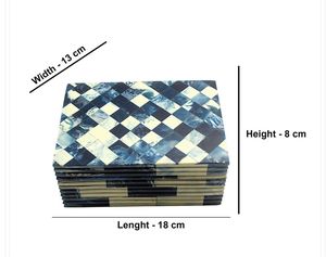 Elegant Modern Resin Handcrafted <b>Trinket</b> Jewellery <b>Box</b> Sleek Unique Pattern Ideal Storage Solution For Jewelry And Accessories - Product Image 3