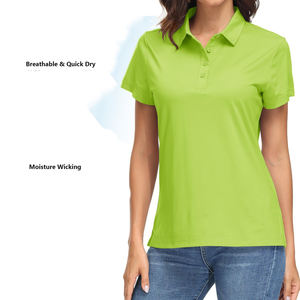 Polos de Mujer Estilo Casual, Corte Ajustado, Tejido de Poliéster y Algodón, Manga Corta, Venta al Por Mayor, Logotipo Personalizado - Product Image 3