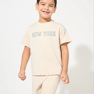 Custom Summer Kids Boys Clothing Cotton and <b>Linen</b> Short Sets Toddler Clothes Wholesale Children T-shirt Shorts <b>Two</b>-<b>piece</b> Set - Product Image 1