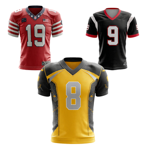 Camiseta de Fútbol Americano con Cuello en V 100% Poliéster, Ropa Deportiva para Equipos, Camisetas con Número, Ropa Deportiva, Camisetas de Fútbol Americano - Product Image 1