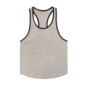 Clothing Gold Men Front Custom High Street Workout <b>Stringer</b> Tank Top Breathable Anti-Pilling 100% Cotton Gym Fitness - Product Image 1