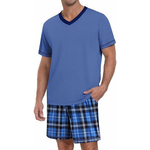 Ensemble short et t-shirt de sport pour homme – Idéal pour l'entraînement, le basketball, la course à pied, le football – Taille élastique avec poches – Tenue de sport - Product Image 1
