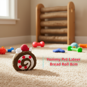 ขนมขบเคี้ยวสำหรับสุนัข ยี่ห้อ Yommy Pet รูปขนมปังลาเท็กซ์ ขนาด 8 ซม. - Product Image 3
