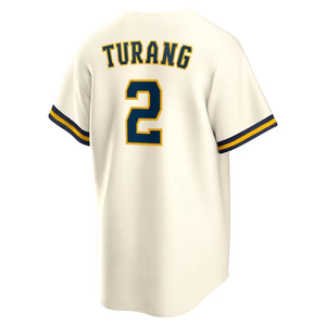 Maillot de baseball des Milwaukee Brewers pour homme, manches courtes, respirant, en polyester, nom de l'équipe imprimé au dos, coupe classique, vêtements pour toutes les saisons - Product Image 6