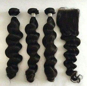 Raw Unprocessed Virgin Indian <b>Body</b> <b>Wave</b> Human Hair Bundles | Wholesale Tangle-Free Remy Hair Extensions for Wig Making & Salon - Product Image 3