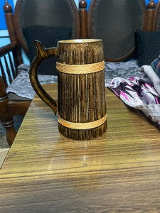 Tasses en bois polies de qualité supérieure, écologiques, Inde, Viking, gravure personnalisée, logo, forme, design de luxe, 300 mm de diamètre, tapis et sous-verres - Product Image 3