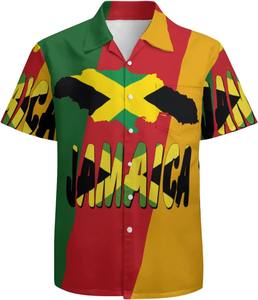 Chemise homme à manches courtes, imprimé floral tropical hawaïen, décontractée, boutonnée, colorée, pour l'été - Product Image 1