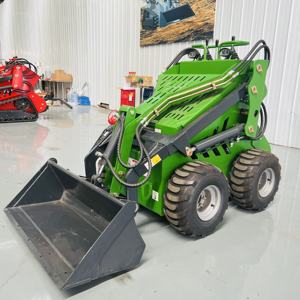 KOSTENLOSER VERSAND CE Mini-Kompaktlader Diesel Benzin Rad-Kompaktlader Mini Mit Anbaugeräten - Product Image 6