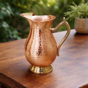 <b>copper</b> serving set <b>copper</b> kitchen set <b>copper</b> decorative jug <b>copper</b> gift item <b>copper</b> wedding gifthammered <b>copper</b> <b>table</b> accessory - Product Image 2