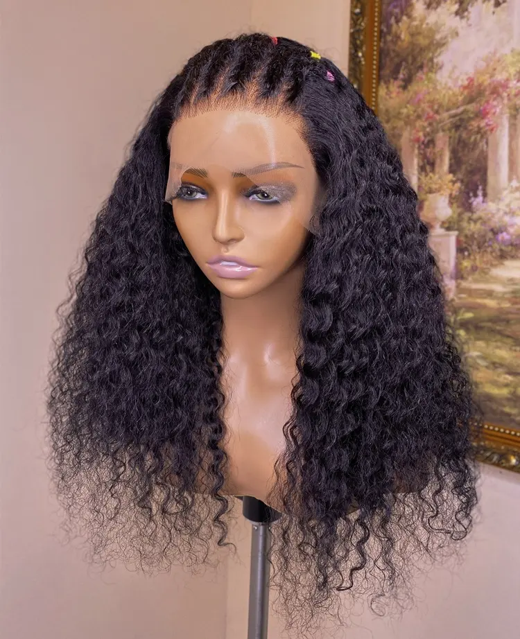 Braided Lace Wigs Human Hair Cuticle Aligned 100% Human Hair Wigs for Black Women Hot Beauty Braided Lace Frontal Wigs Vendors
