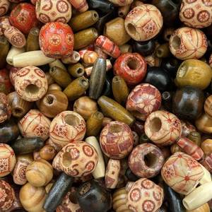 Grandes perles en bois pour attaches de rideaux, décorations d'intérieur, guirlandes et projets créatifs – Perles artisanales - Product Image 6