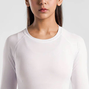 เสื้อกีฬาผู้หญิงแบบรัดรูป ระบายอากาศได้ดี เหมาะสำหรับออกกำลังกายและไลฟ์สไตล์แอคทีฟ เสื้อยืดรัดรูปสำหรับออกกำลังกายในยิม - Product Image 2