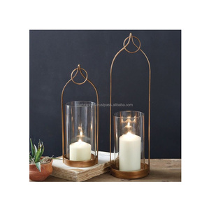 Linterna de vela de Metal de hierro clásico, diseño moderno de lujo, soporte decorativo duradero hecho a mano para interior, exterior, hogar, oficina, jardín - Product Image 4