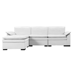 Divano Componibile Beige 117.7 con Pouf per Arredamento Soggiorno - Product Image 2