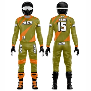 Traje de Motociclismo MTB AVT de Lujo para Hombre y Mujer, con Estampado por Sublimación, Diseño Elegante, Serigrafía de Silicona, Traje de Carreras MX - Product Image 1