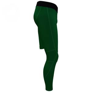 Pantalones de compresión de una pierna para baloncesto, mangas antibacterianas de secado rápido, de elastano/poliéster/algodón estampado, con cintura elástica. - Product Image 2