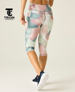 Leggings de Yoga Capri de Cintura Alta Anti-Celulitis Personalizados, 3/4 de Longitud, para Entrenamiento y Gimnasio, para Mujer, en Venta, Servicio OEM, Mejor Calidad - Product Image 5