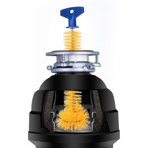 Spazzola Universale Gialla da 11 Pollici per Pulizia Smaltimento Rifiuti con Impugnatura Robusta - Product Image 3