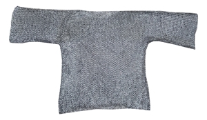 เสื้อเกราะเหล็กยุคกลาง แบบวงแหวนต่อกัน ทำจากเหล็กอ่อน ชุดเกราะไวกิ้ง อัศวิน ฮอบเบิร์ก สำหรับการแสดงบทบาทสมมติ ทำด้วยมือ ชุดคลุมโลหะสำหรับฮาโลวีน - Product Image 5