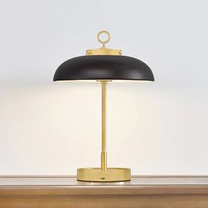 Lámpara de Mesa Contemporánea de Latón Metálico con Base Redonda para Decoración de Sala de Estar - Product Image 4