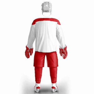 Tenues de hockey sur glace de haute qualité les plus vendues, nouvelle collection, ensembles personnalisés avec nom d'équipe, écologiques, respirants, séchage rapide, imprimés à manches courtes - Product Image 2