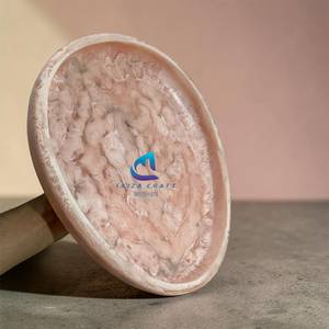Bandeja de Comida Grande de Resina de Grado Alimenticio, Hecha a Mano, Ecológica, Libre de BPA, Acabado Pulido, Diseño en Espiral, Calidad Premium - Product Image 4