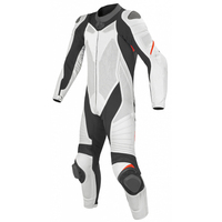 Combinaison de moto en cuir unisexe à manches longues, rouge, blanc, noir, couleurs contrastées, respirante, vêtements de course toutes saisons, panneaux réfléchissants