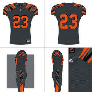 Uniforme de Fútbol Americano Sublimado Personalizado por el Fabricante, Jersey Profesional para el Día del Partido, Conjunto Completo para Adultos, Pantalones Cortos, Nombre del Equipo Personalizado - Product Image 6