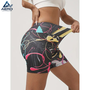 Shorts de yoga athlétiques pour femmes, très élastiques, tendance, pour la course à pied et la gym - Product Image 4