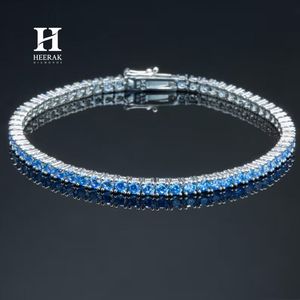 Luxury Blue <b>Gemstone</b> Tennis <b>Bracelet</b> Round Cut Stones 14K/18K Gold Fine Jewelry Manufacturer - Product Image 3