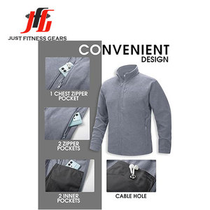 <b>Men's</b> Full Zip Fleece <b>Jacket</b> <b>Lightweight</b> Warm Soft Polar <b>Jackets</b> - Product Image 4