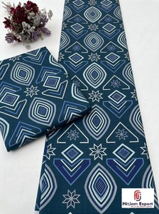 Tissu Popeline Léger 100% Polyester Imprimé Wax Ankara du Ghana de Qualité Supérieure, Fabrication Textile Personnalisée OEM ODM pour la Mode et l'Habillement - Product Image 5