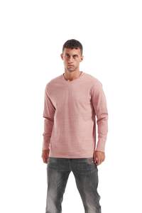 Mens V Neck T Shirts 100% Cotton <b>Long</b> Sleeve Quick Dry Best Design Casual Premium Customized OEM Breathable - Product Image 6
