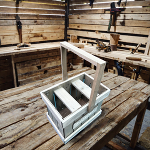 Caja para macetas de flores de madera al por mayor con barnizado en relieve para plantas de paisaje cajas de plántulas opciones de laminación mate brillante - Product Image 1