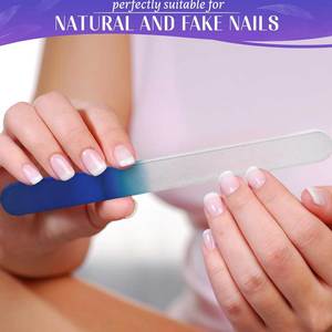 Lima de uñas de alta resistencia, grano 100/180, profesional, de doble cara, herramienta de esmeril para uñas acrílicas, uñas naturales y salón de belleza. - Product Image 3
