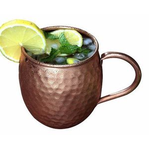 Handmade Hammered Copper Moscow Mule <b>Mug</b> <b>Set</b> Pure Copper Cocktail <b>Mug</b> for Beer Whiskey Vodka Juice and Cold Drinks - Product Image 6